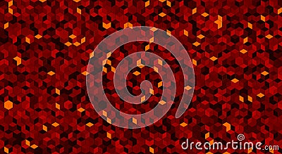 Hexagonal Based Pattern with selected color pallete Stock Photo