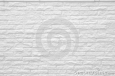 Pattern of decorative white slate stone wall surface Stock Photo