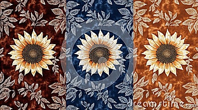 This pattern depicts an Indian traditional block print design using the Ajrakh pattern of batik. The design comes in Stock Photo