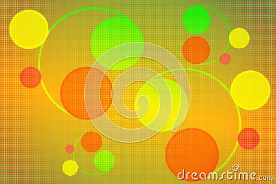 pattern design using bubbles with pixelation and color degradation Stock Photo