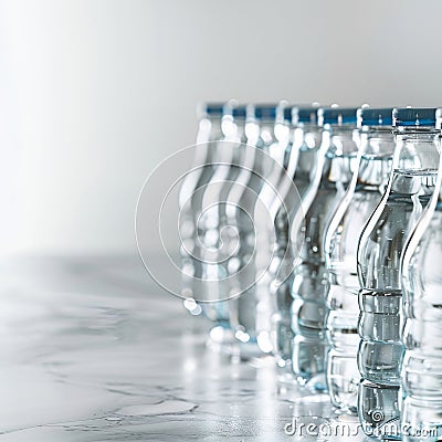 Pattern of distilled water. Healthy drink.Copy space Stock Photo