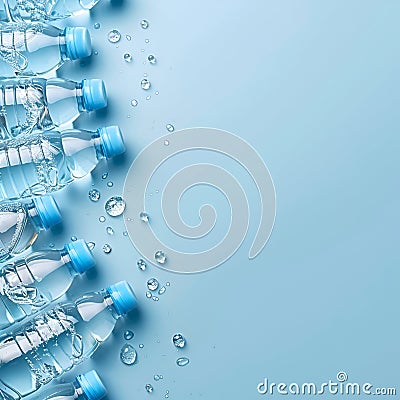 Pattern of distilled water. Healthy drink.Copy space Stock Photo