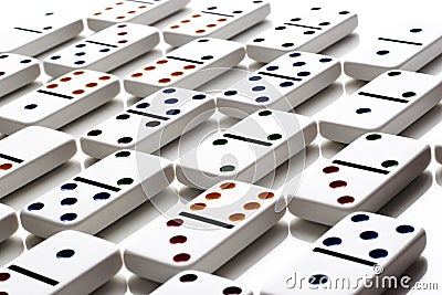 Pattern of dominos Stock Photo