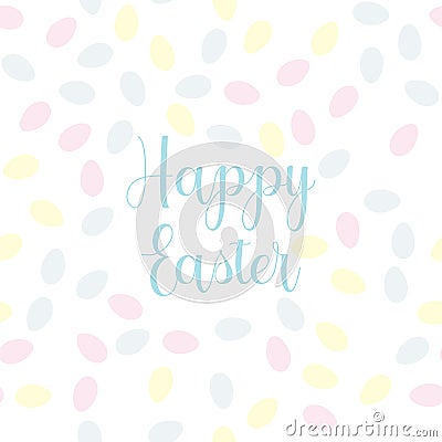 Pattern with easter eggs Vector Illustration