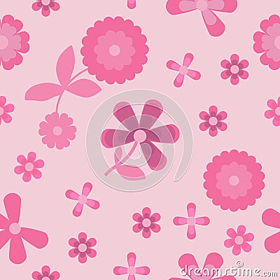 pattern flower seamless template Vector Illustration