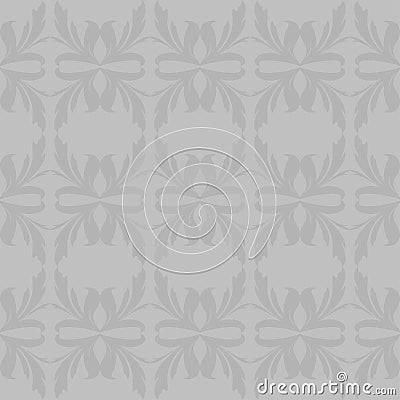 pattern geometry silver wallpaper abstraction textile leaves design modern Vector Illustration