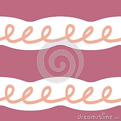 Pattern with hand-drawn curls for printing on fabric and packaging and presentation design Stock Photo