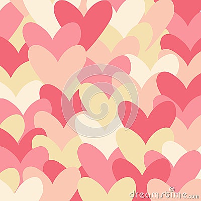 Pattern with hearts. Vector Illustration