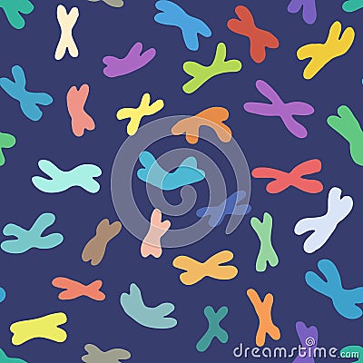 Pattern with a human chromosome Vector Illustration