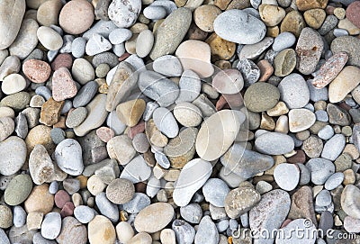 Pattern image of pretty colourful pebbles Stock Photo