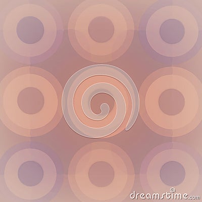 Pattern of large, overlapping circles arranged in a grid on a soft, muted background. Stock Photo