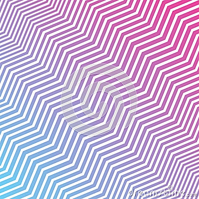 Vector Interlacing Diagonal Pink Blue and White Zigzag Stripes Texture Background Stock Photo