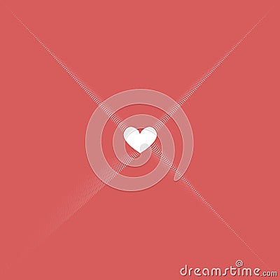Pattern love mini hearts with pink color Vector Illustration