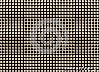 Pattern of a many shiny pearls on black backgrounds Stock Photo