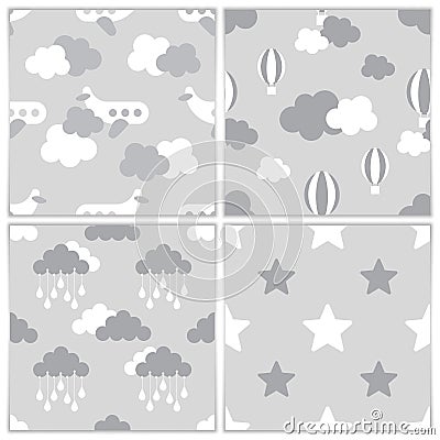 Pattern mobile set 5 Vector Illustration