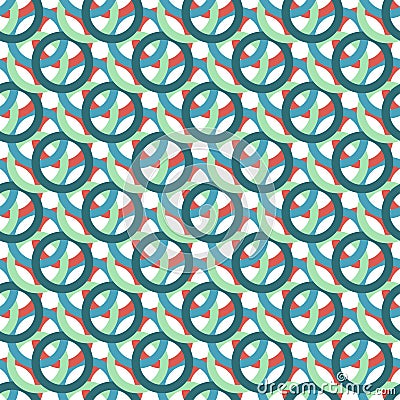 Pattern of multicolored circles on white background Stock Photo