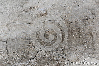 Pattern of paint peel off on old plaster with dirty, texture of grunge wall. Scratched layer on surface of concrete. Texture Stock Photo