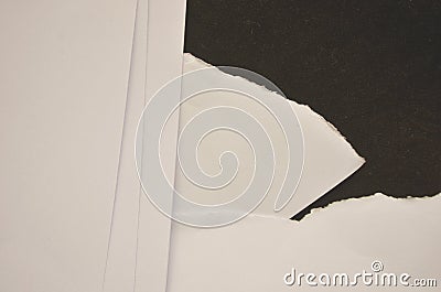 Pattern of paper on black background Stock Photo