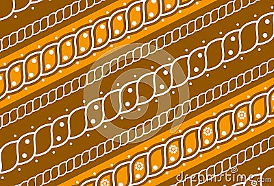 Pattern of patterned batik, brown, white, suitable for background, decoration, pattern, screen printing, motifs, shirts, clothes, Stock Photo