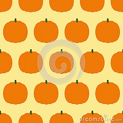 Pattern with pumpkins Vector Illustration