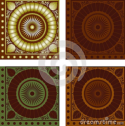 Pattern quadrate Vector Illustration