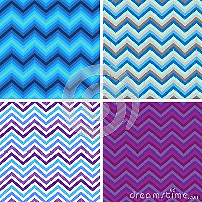 Pattern Retro Zig Zag Chevron Vector Vector Illustration