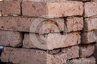 Brown brick Stock Photo