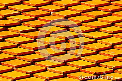 Pattern roof tiles. Texture and pattern background Stock Photo