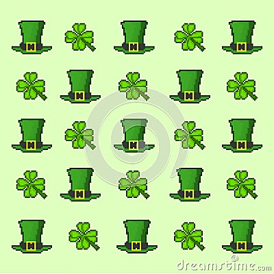 Pattern Saint Patrick`s Day Stock Photo