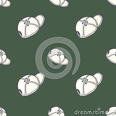 Pattern seamless baseball fashion cap on colorful background. Pattern for textile, paper Stock Photo