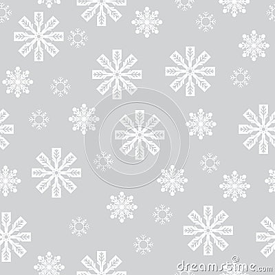 Pattern seamless snowflake Vector Illustration