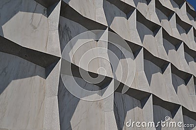 Pattern squares grey new york shadow building Stock Photo
