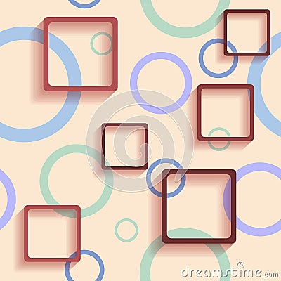 Pattern with squares Vector Illustration