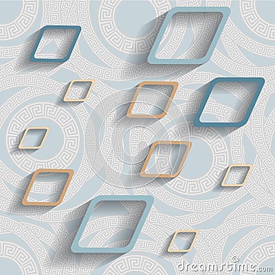 Pattern with squares Vector Illustration