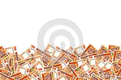 Pattern of 100 Sri Lanka rupees banknote is national currency of Sri Lanka Stock Photo