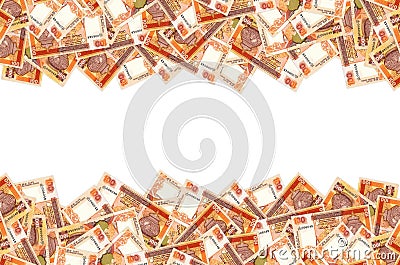 Pattern of 100 Sri Lanka rupees banknote is national currency of Sri Lanka Stock Photo