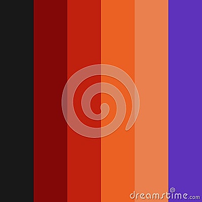 Pattern stripe seamless. Black, Red, Orange and Purple Color. Halloween Color Palettes Stock Photo