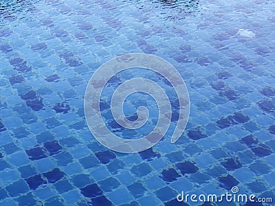 Pattern in swimming pool background Stock Photo