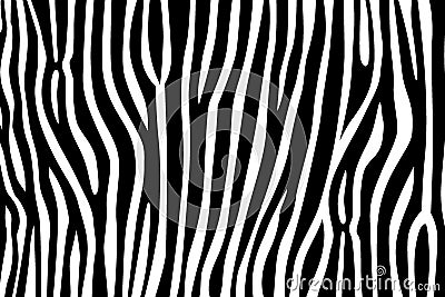 Pattern texture tiger zebra fur white stripe black jungle safari Vector Illustration