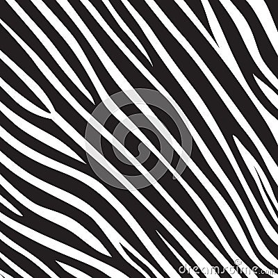 Pattern texture tiger zebra white stripe black jungle safari Vector Illustration