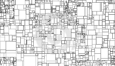 Pattern with three-dimensional cubes. Abstract mosaic of white colors squares. Vector Vector Illustration