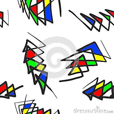 Pattern triangular abstraction Stock Photo