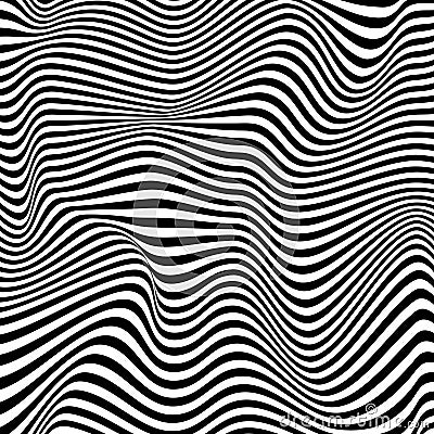 Pattern twisty waves lines seamless. Vector lines. Mesh design. Waves colorful background Vector Illustration