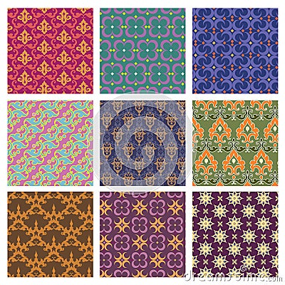 Pattern vector beautiful classic Vector Illustration