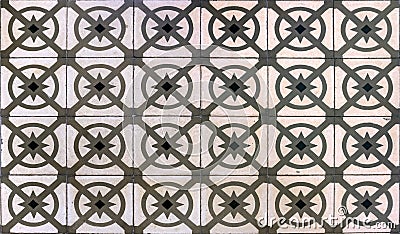 Pattern vintage. Ceramic texture. Geometric mosaic. View of the floor of an arabian palace. Texture concept Stock Photo