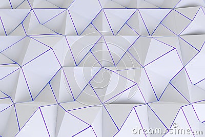 Pattern of white pyramid shapes Cartoon Illustration