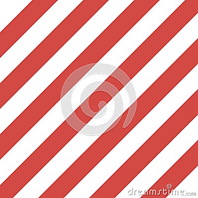 Pattern white and red slanting strips Vector Illustration