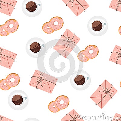 Pattern of writing and a cup of coffee. Stock Photo