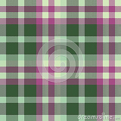 Patterned vector check background, isolation tartan plaid textile. Suite seamless fabric texture pattern in light and pastel Vector Illustration