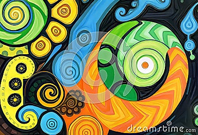 Patterns Explore the recurring patterns found in nature like spi Stock Photo